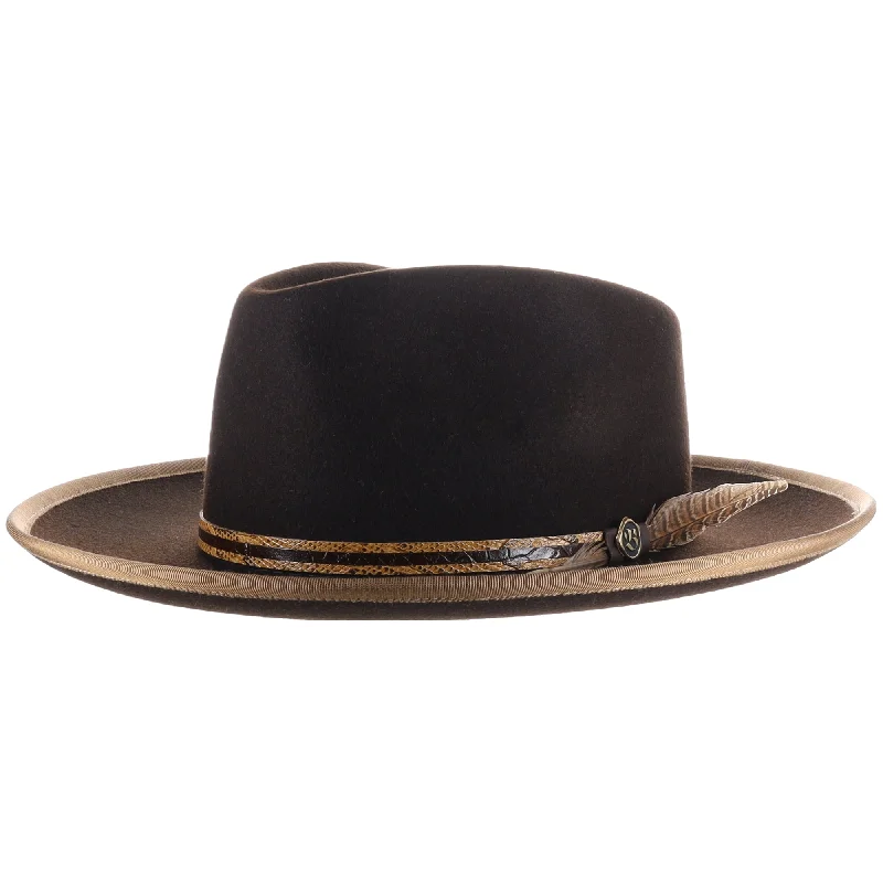 Biltmore Python Short Teardrop Felt Fedora