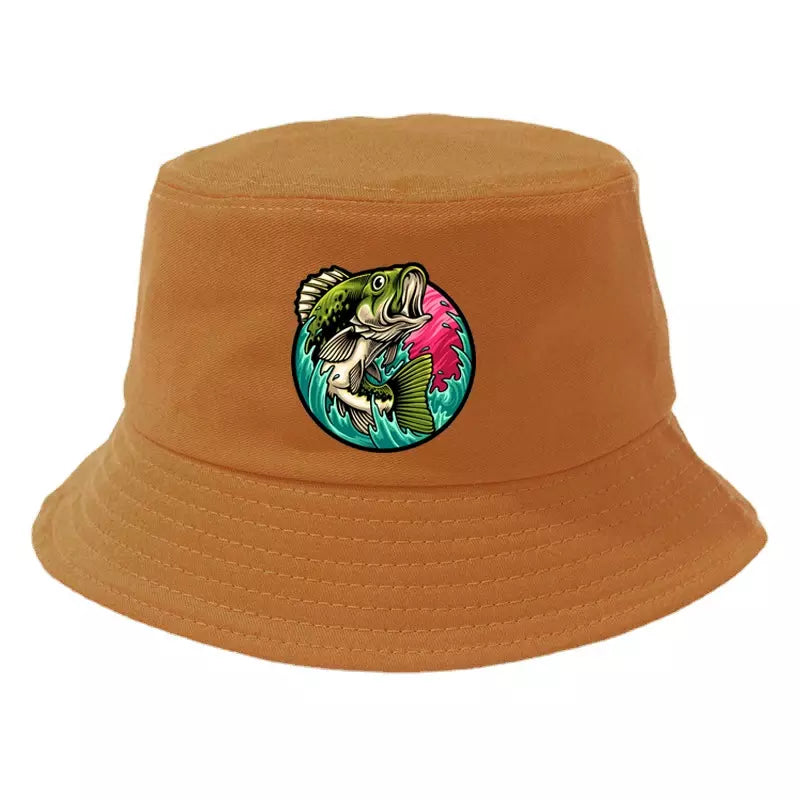 Black Bass Fisherman Bucket Hat