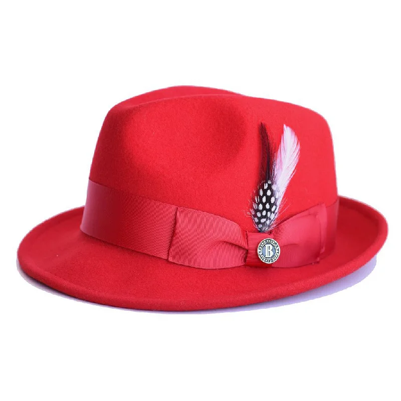 Bruno Capelo Blues Wool Pinch Front Fedora