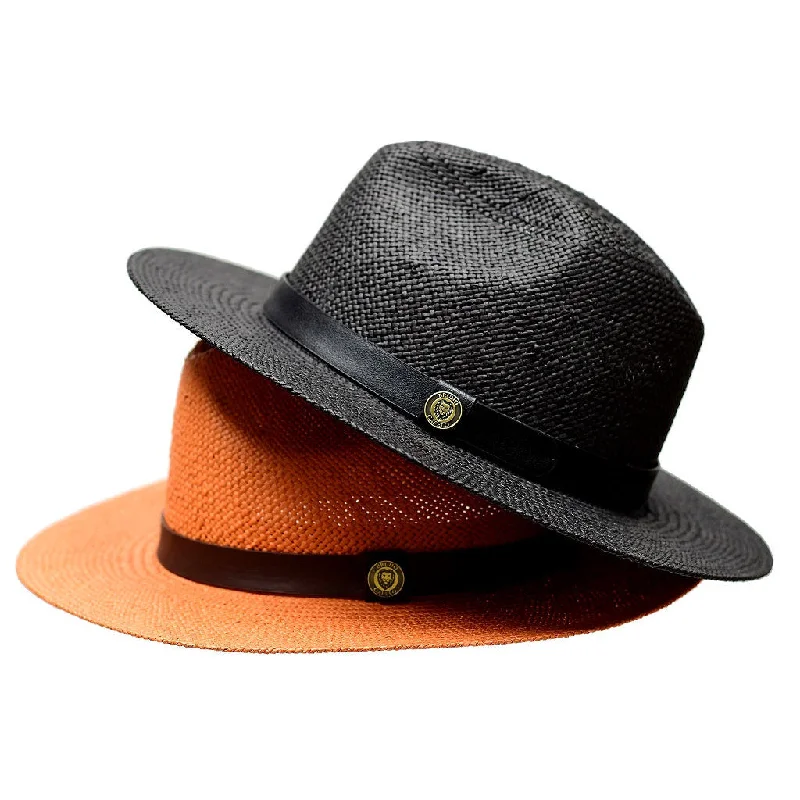 Bruno Capelo Cali Wide Brim Pinch Front Straw Fedora