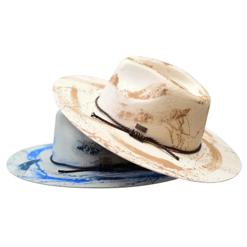 Bruno Capelo Influencer Wide Brim Wool Fedora