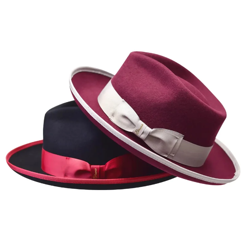 Bruno Capelo Night Hawk Wool Teardrop Crown Fedora