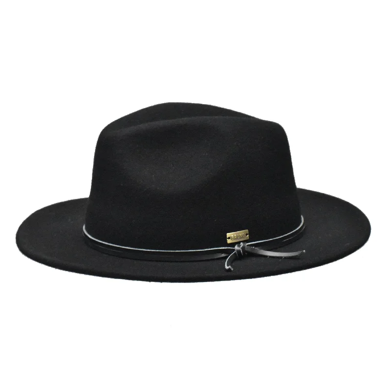 Bruno Capelo Tarik Flat Brim Wool Fedora