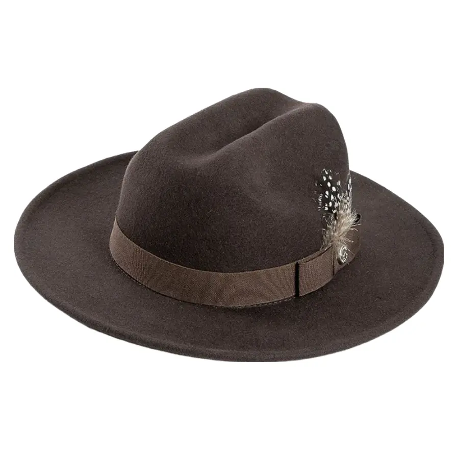 Burton Feathers Wool Fedora Hat