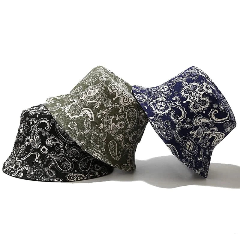 Cashew Flowers Reversible Bucket Hat