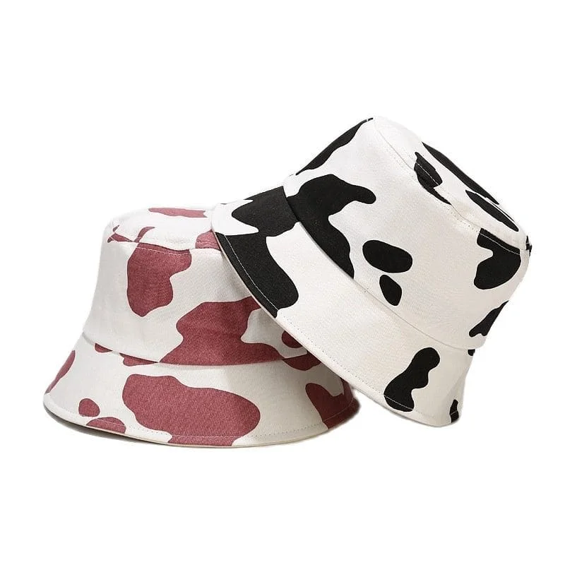 Cow Print Bucket Hat