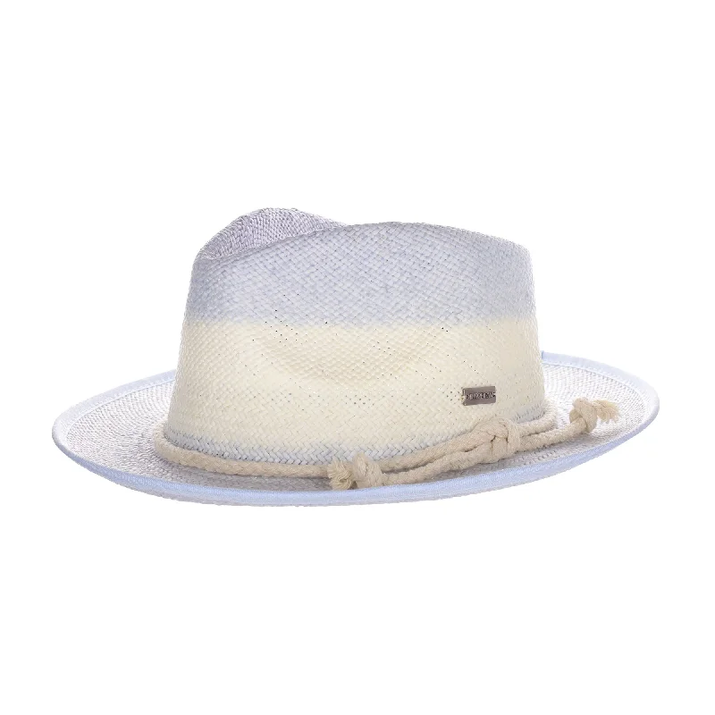 DapperFam The Hyde Park Hand-Dyed Straw Fedora Hat