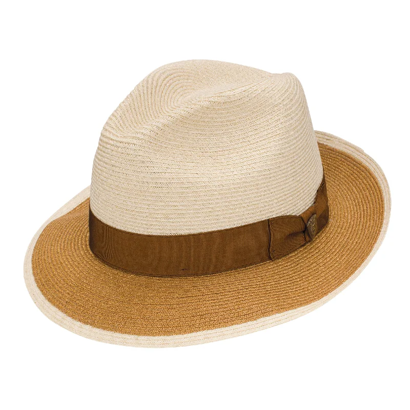 Dobbs Highbrow Woven Hemp Fedora Hat