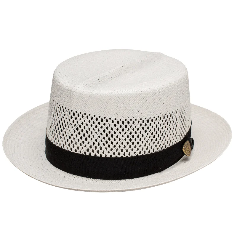 Dobbs Optimo (Vented) Vented Milan Straw Optimo Fedora