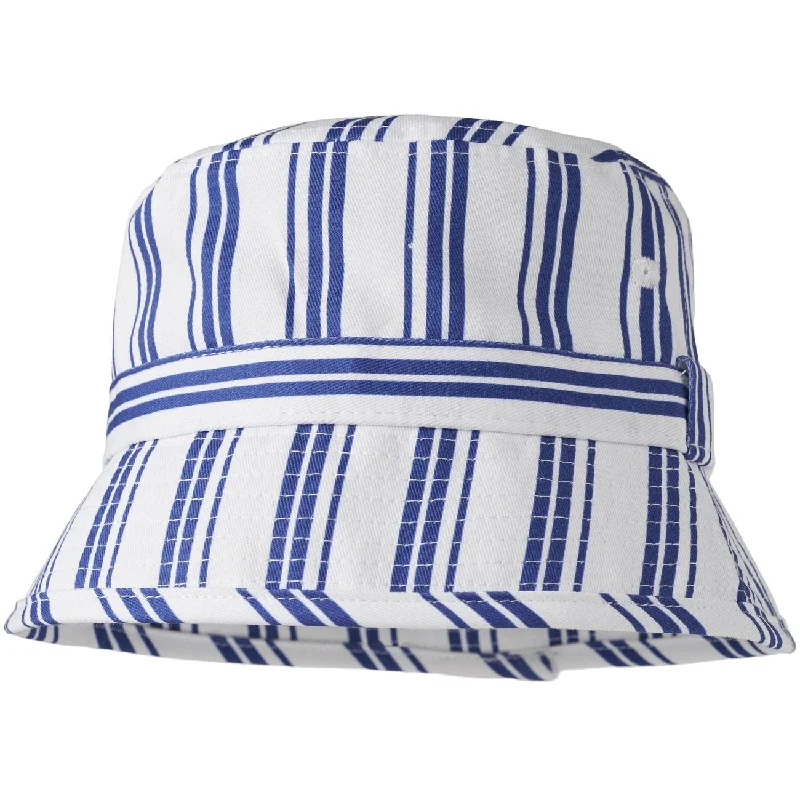 Fliink Cloud Dancer Mazerine Blue Stripe Kota Bucket Hat