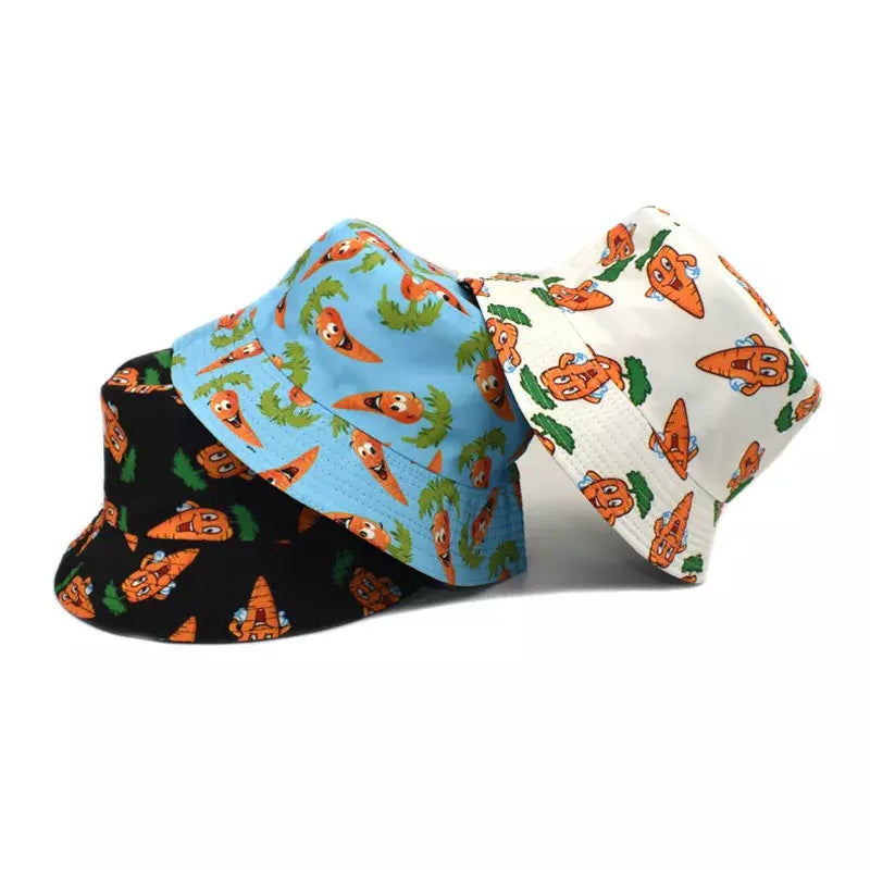 Happy Carrots Reversible Bucket Hat