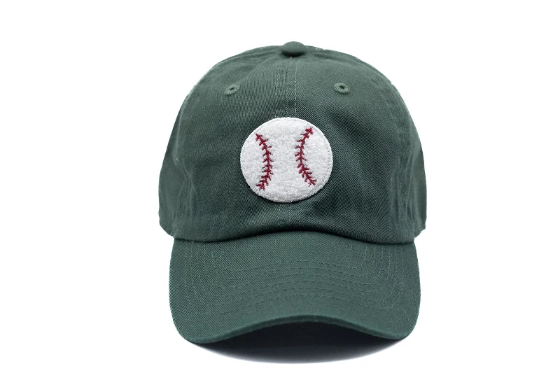 Hunter Green Hat + Terry Baseball