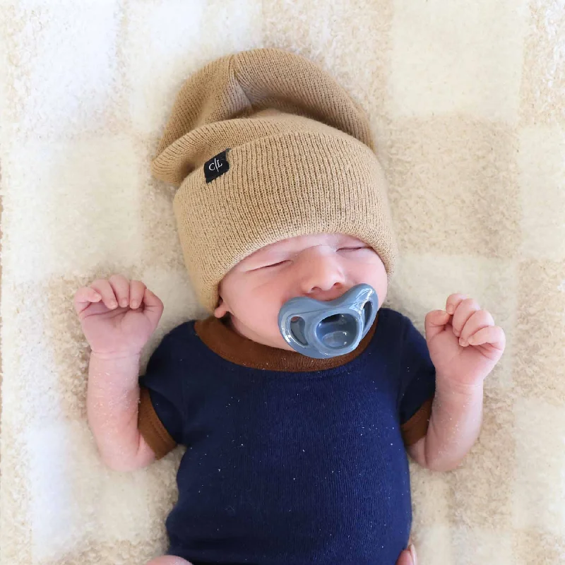 Knit Baby Beanie | Caramel