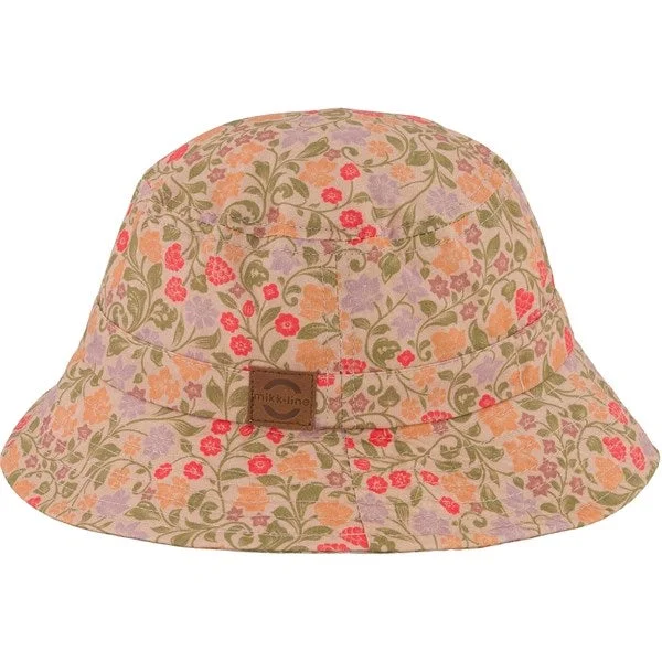 Mikk-Line Summer Bucket Hat AOP Warm Taupe