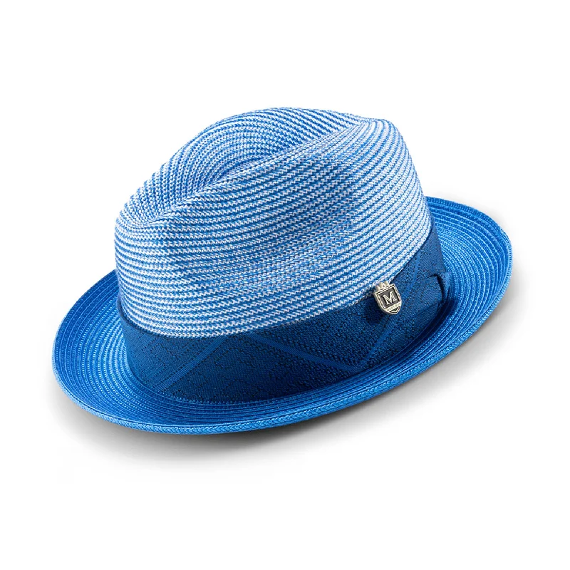 Montique Riviera Pinch Front Straw Fedora