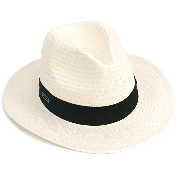 FORBUSITE Natural Panama Fedora Sun Hat F059