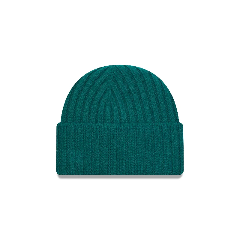 New Era Short Rib Dark Green Cuff Knit Beanie Hat