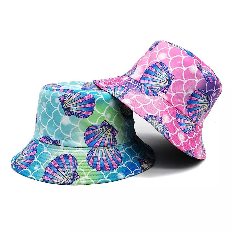 Ocean Shells Reversible Bucket Hat