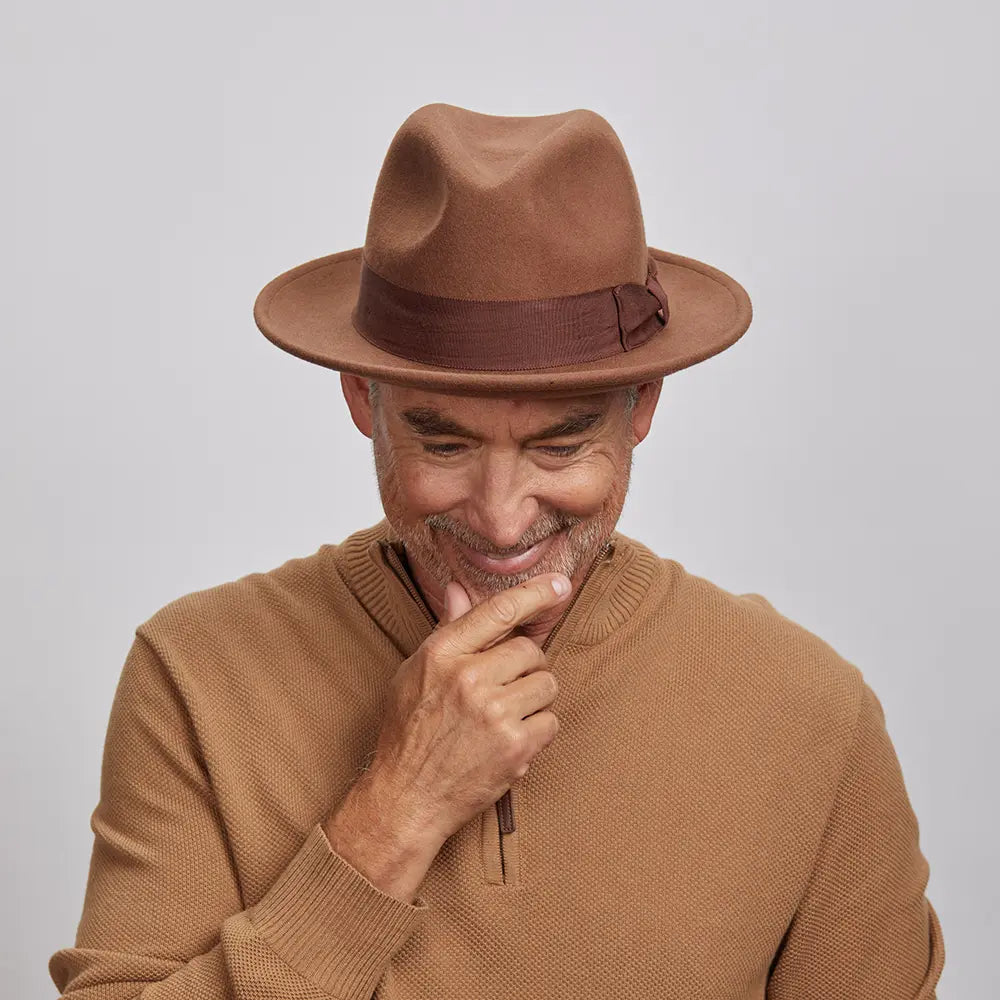 Pablo 2.0 | Mens Wool Felt Pinch Front Fedora Hat