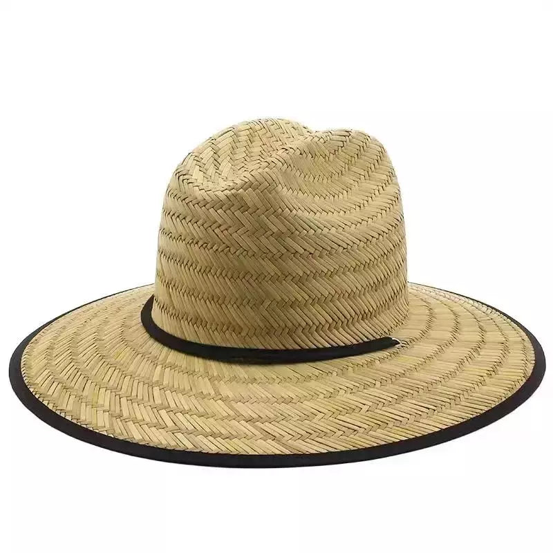 Panama Wide Brimmed Straw Sun Fedora Hat