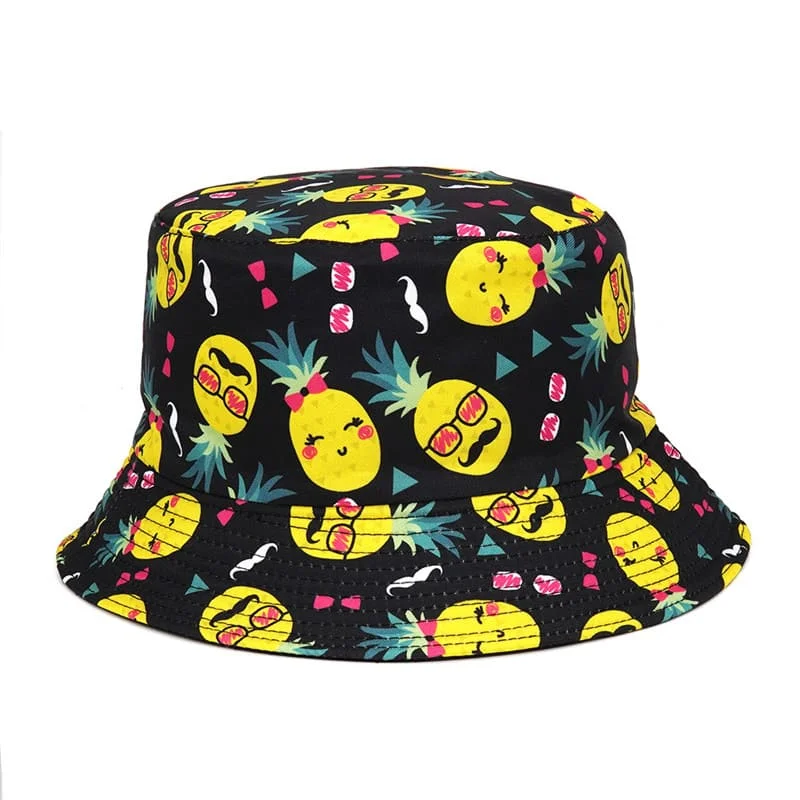 Pineapple Cartoon Bucket Hat