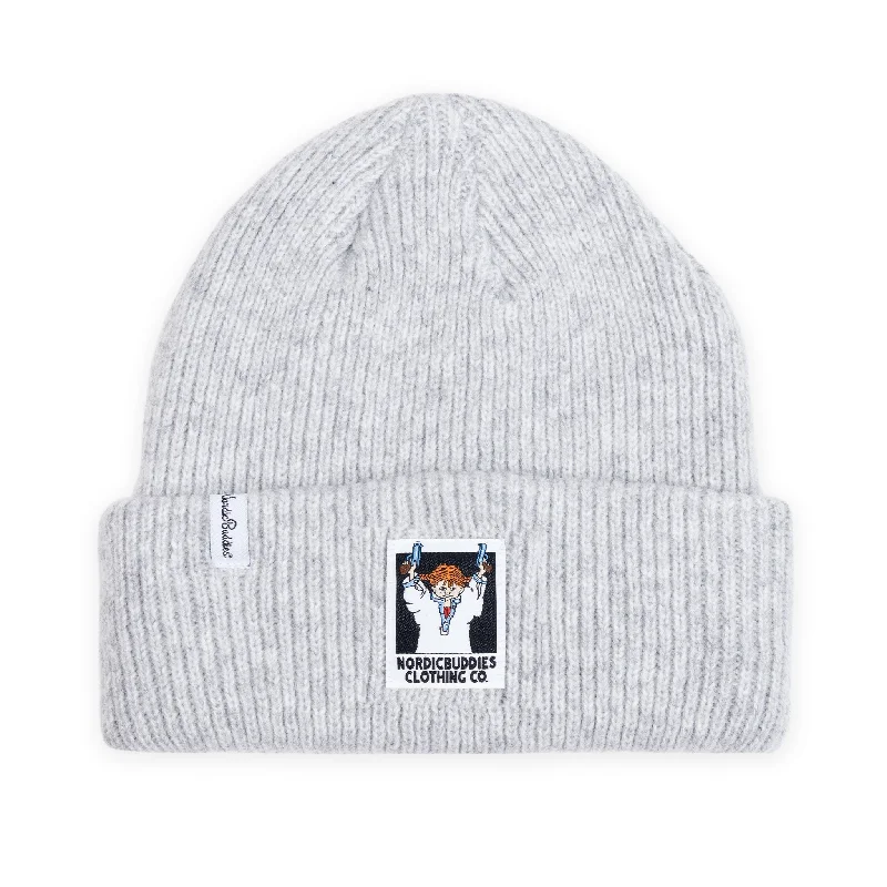 Pippi and the Bang Beanie Adult - Melange Grey