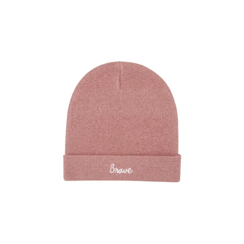 Rose Bamboo Knit Beanie