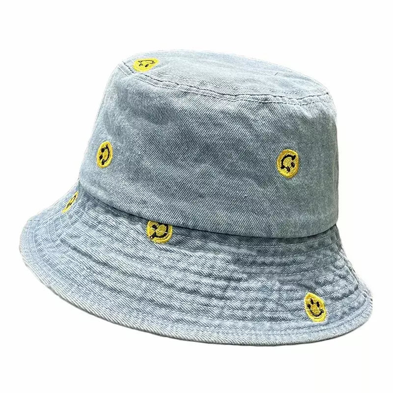 Smileys Cotton Denim Bucket Hat