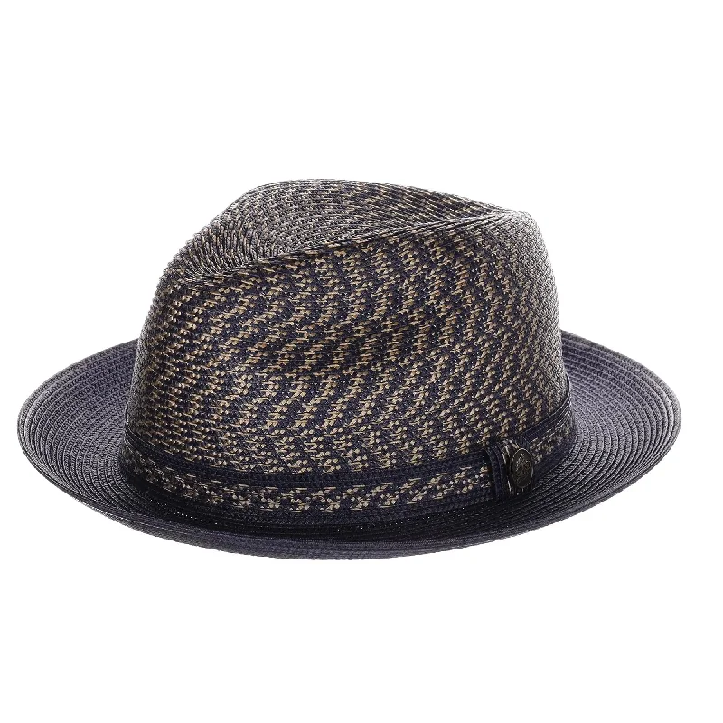 Steven Land Jacob Snap Brim Polybraid Fedora