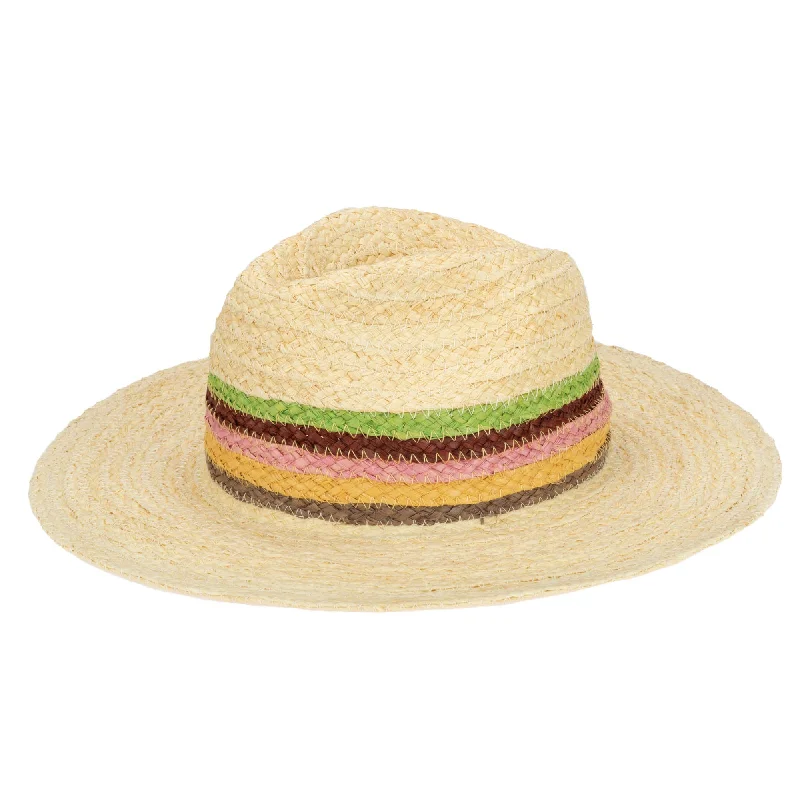 Sunrise Women's Raffia Fedora