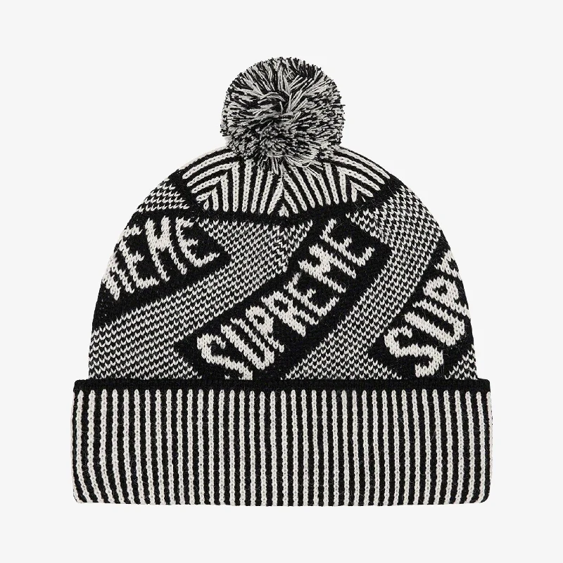 Supreme Beanie 'Banner' Black (FW21)