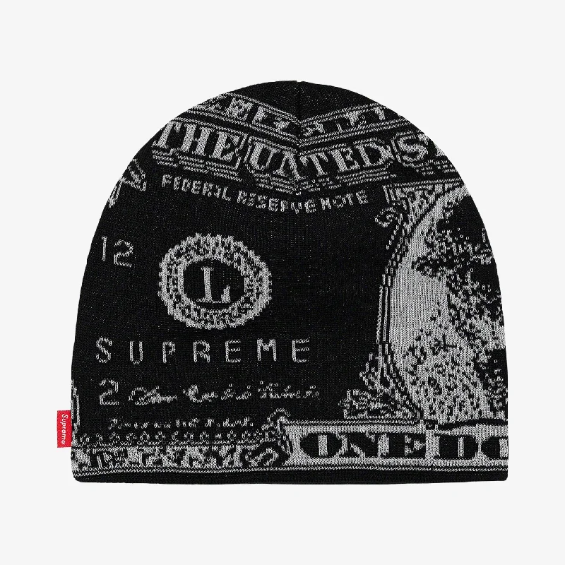 Supreme Beanie 'Dollar' Black (FW21)