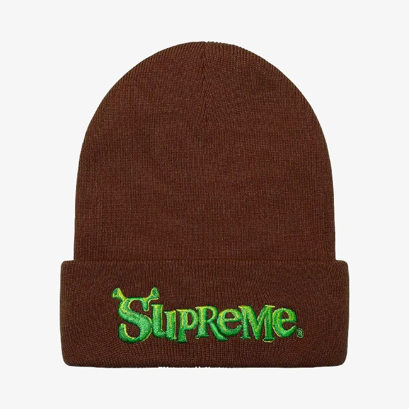 Supreme Beanie 'Shrek' Brown (FW21)