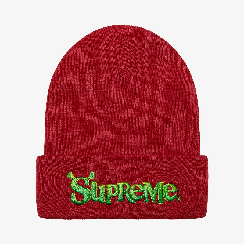 Supreme Beanie 'Shrek' Cardinal (FW21)