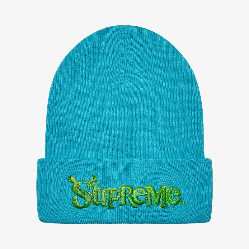 Supreme Beanie 'Shrek' Turquoise (FW21)