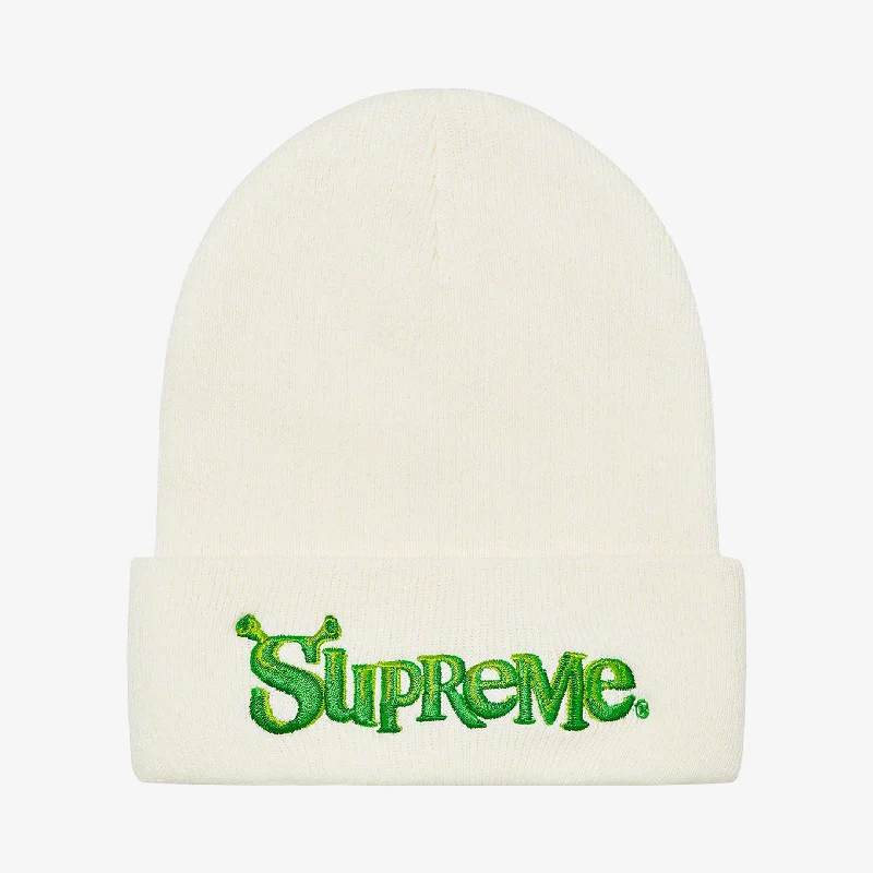 Supreme Beanie 'Shrek' White (FW21)