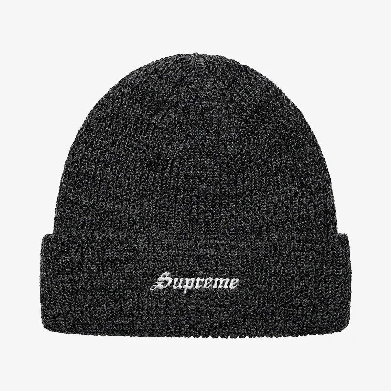 Supreme Beanie 'Twisted Loose Gauge' Charcoal (FW21)