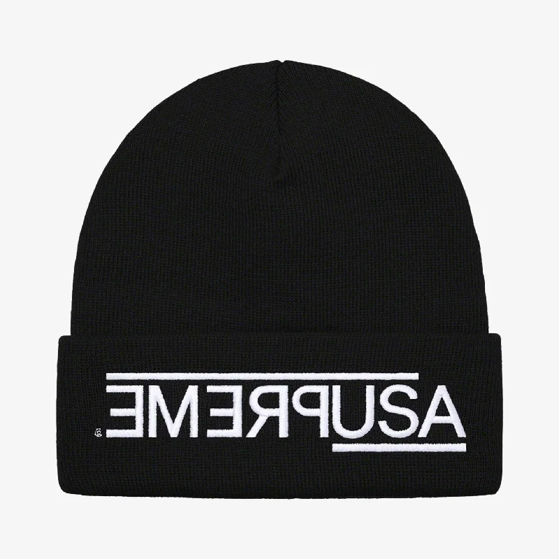 Supreme Beanie 'USA' Black (FW21)