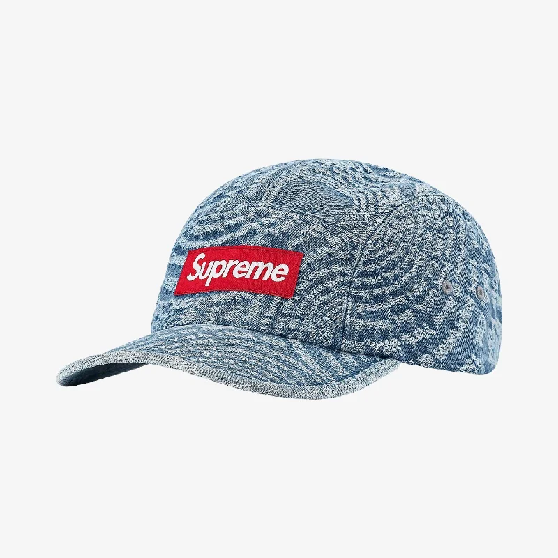 Supreme Denim Camp Cap 'Circles Jacquard' Blue (FW21)