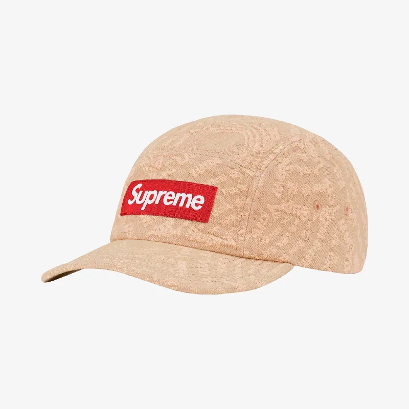 Supreme Denim Camp Cap 'Circles Jacquard' Brown (FW21)