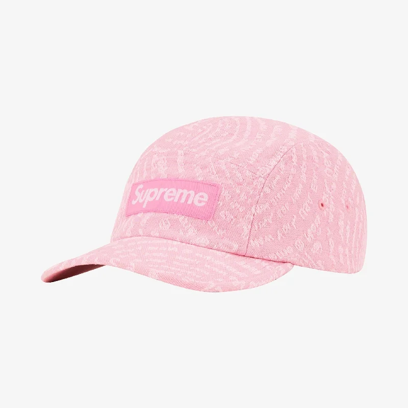 Supreme Denim Camp Cap 'Circles Jacquard' Pink (FW21)