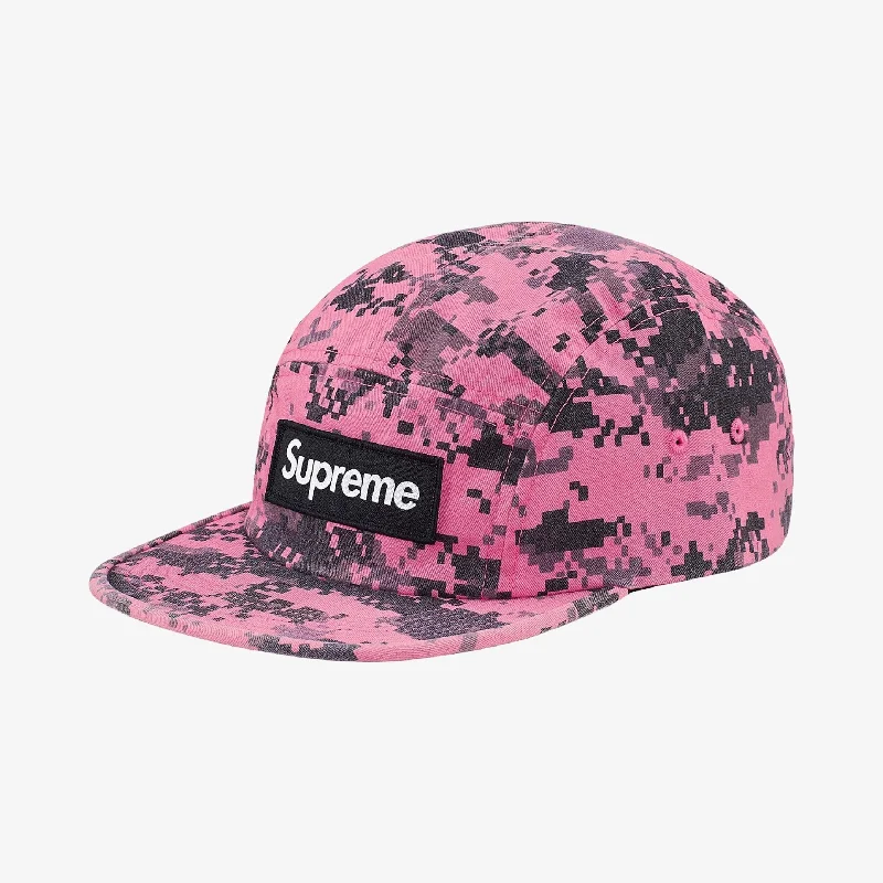 Supreme Nyco Twill Camp Cap Pink Digi Camo (FW17)