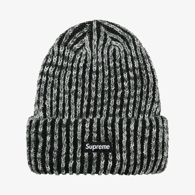 Supreme Rainbow Knit Loose Gauge Beanie Black (FW21)