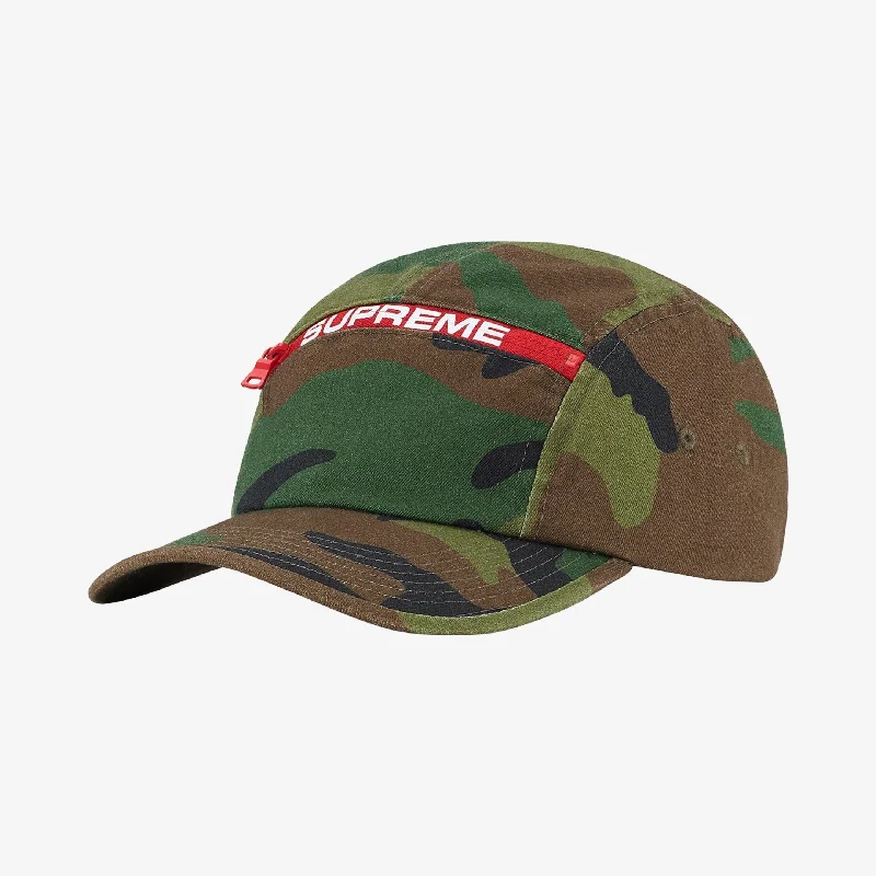 Supreme Top Zip Camp Cap Woodland Camo (FW21)