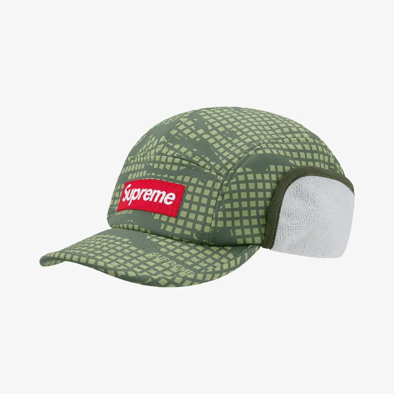 Supreme WINDSTOPPER Earflap Camp Cap Olive Grid Camo (FW21)