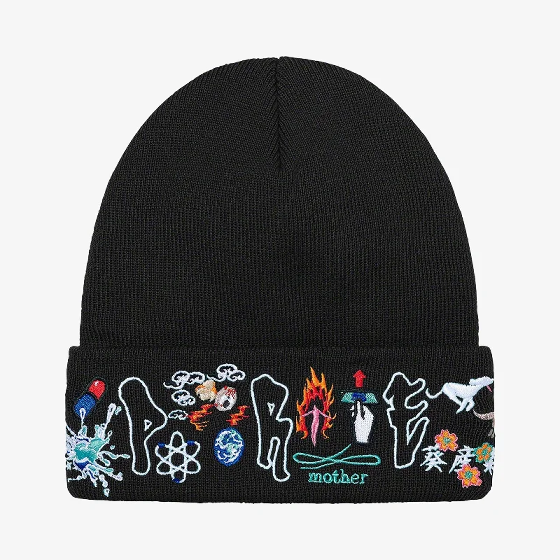 Supreme x AOI Beanie 'Icons' Black (FW21)