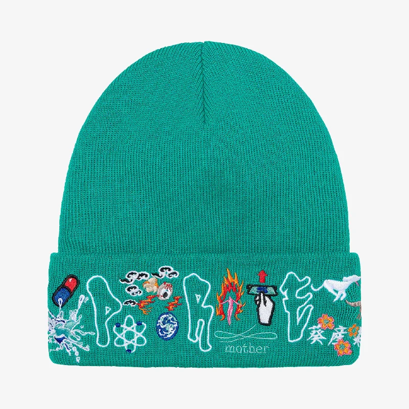 Supreme x AOI Beanie 'Icons' Dark Aqua (FW21)