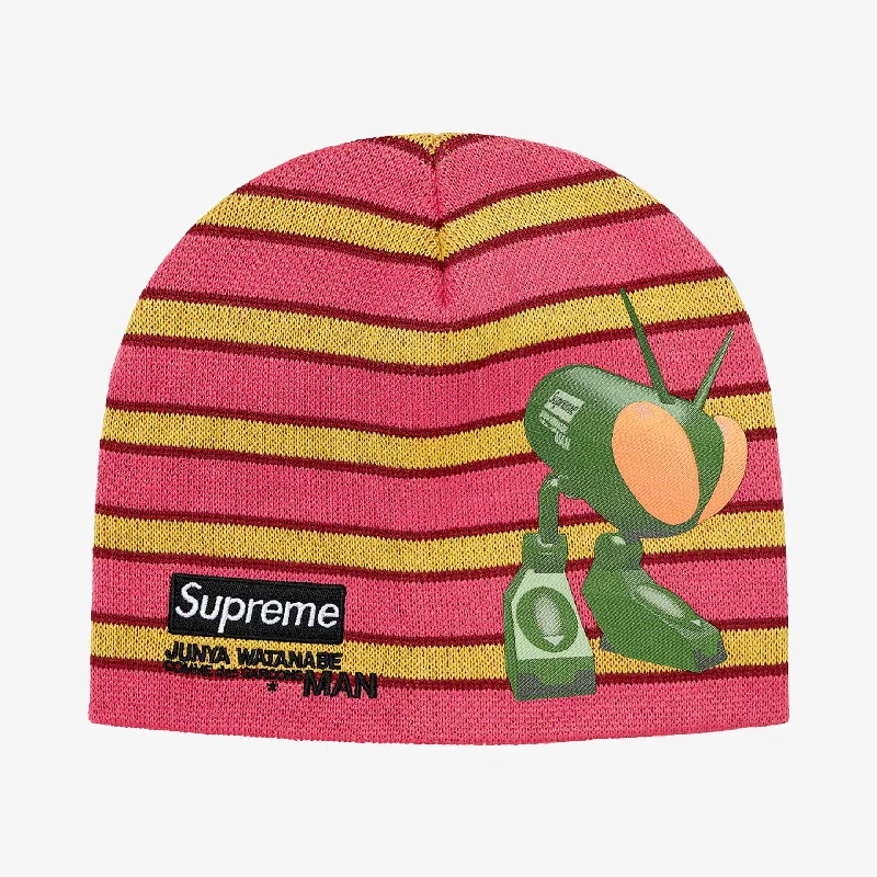 Supreme x Junya Watanabe x Comme Des Garcons CDG Beanie Red Stripe (FW21)