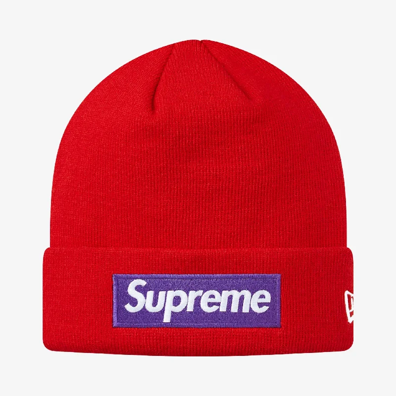 Supreme x New Era Beanie 'Box Logo' Red (FW17)