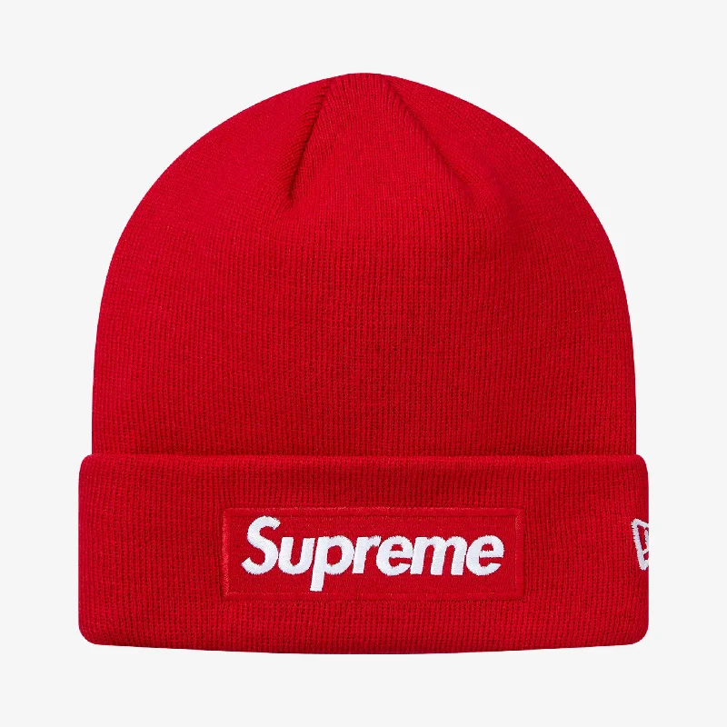 Supreme x New Era Beanie 'Box Logo' Red (FW18)